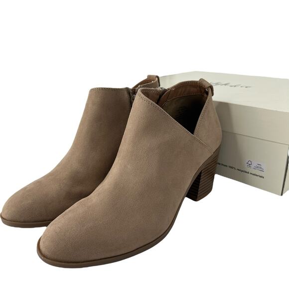 NEW Style & Co Light Sandy Taupe Ankle Boots Size 7.5 Minimalist Neutral Booties - Picture 7 of 12